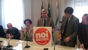 Presentazione simbolo lista 'Noi a sinistra per la Puglia' con il presidente uscente della Regione, Nichi Vendola