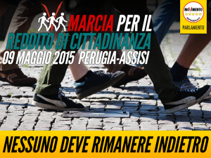 #Marcia5stelle per il reddito di cittadinanza Perugia – Assisi