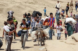 Profughi-in-fuga-Siria-con-cavallo