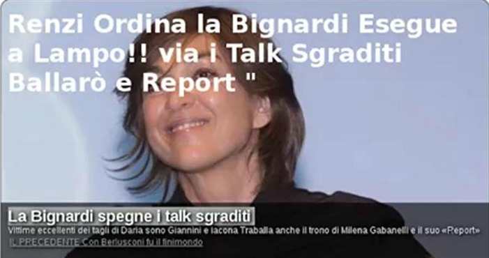 Nuove censure in vista: La Bignardi spegne i talk sgraditi