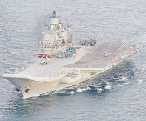 Russian Carrier group off the coast of Norway