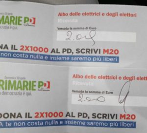 Delirio ai seggi delle primarie PD a Bari: “Non rilasciano le ricevute”. Chiamata la Finanza