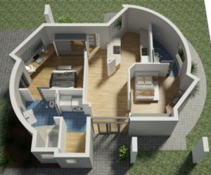 La casa stampata in 3D in 24 ore: 37 metri quadrati in 24 ore, a 270 euro al metro