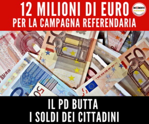 Pd, bilancio in rosso per 9,5 milioni: ne ha buttati 14 per la campagna “Basta un Sì” al referendum
