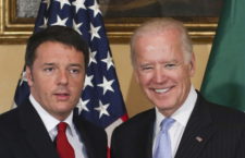 Italy's Prime Minister Matteo Renzi (L) meets U.S. Vice President Joe Biden at Villa Taverna in Rome, Italy November 27, 2015.  REUTERS/Alessandro Bianchi