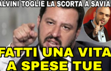 Salvini v/s Saviano, scontro mediatico: “Fatti una vita a spese tue”