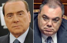 Silvio Berlusconi (S) e Sergio De Gregorio in una foto combinata. ANSA