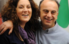 Catiuscia Marini (s) e Gianpiero Bocci (d), in una foto d'archivio. ANSA / PIETRO CROCCHIONI /CRI