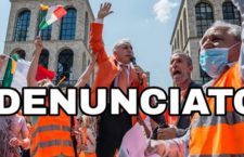 Milano, assembramento e niente mascherine al presidio dei gilet arancioni: denunciato il leader Pappalardo