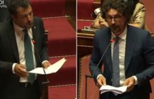 Salvini: “Basta terrorizzare gli italiani”. Toninelli replica: “Sei un vile” (VIDEO)