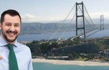 Salvini ci riprova con “una fava due piccioni” : “Lavoro all’Ilva facendo il ponte sullo stretto di Messina”