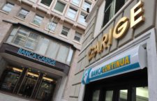 La sede della Banca Carige a Genova, in una foto d'archivio, 23 settembre 2013 a Genova.
ANSA/LUCA ZENNARO