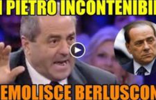 Di Pietro vs Berlusconi: “È un delinquente, le brave persone non vengono riabilitate” [VIDEO]